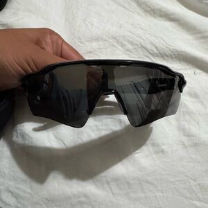 Black Oakley radar Sports Sunglasses